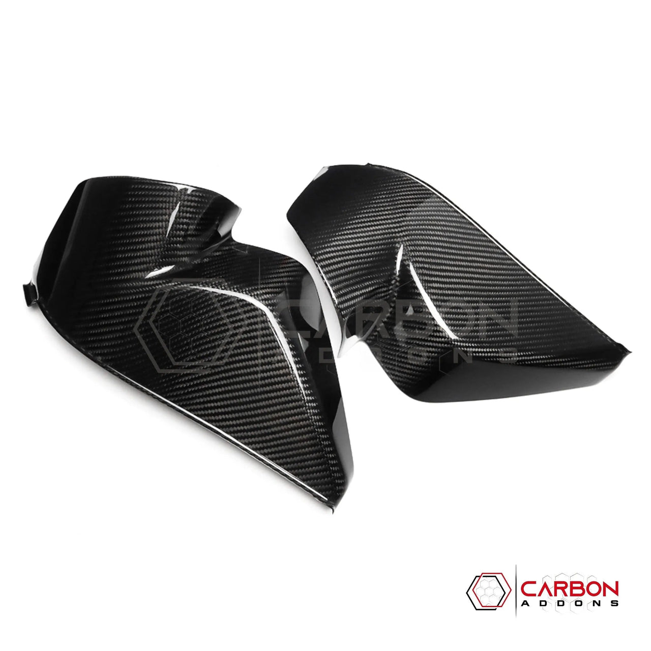 C8 Corvette Real Carbon Fiber Dashboard Door Sill Covers | Interior Overlay (2020–2026)