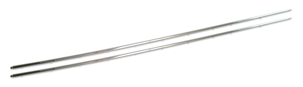 1958-1962 Corvette Fender Top Moldings Polished Stainless Steel - CA