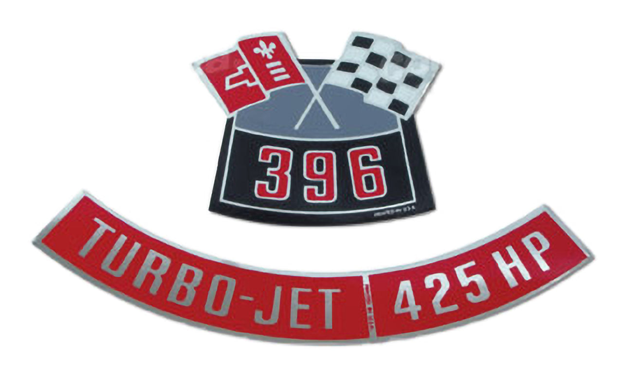 1965 Corvette Decals Air Cleaner 396/425 - CA
