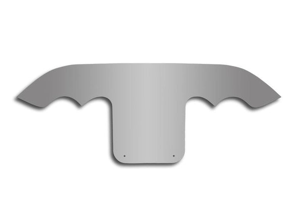 C5 Corvette Exhaust Filler Panel for Stock Exhaust - Polished Stainless Steel | 1997-2004