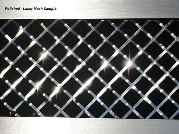 C5 Corvette Side Vent Grilles 2Pc Laser Mesh Polished