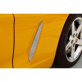 C6 Corvette | Side Vent Grilles | Perforated | 2 pc | 2005-2013 - [Corvette Store Online]
