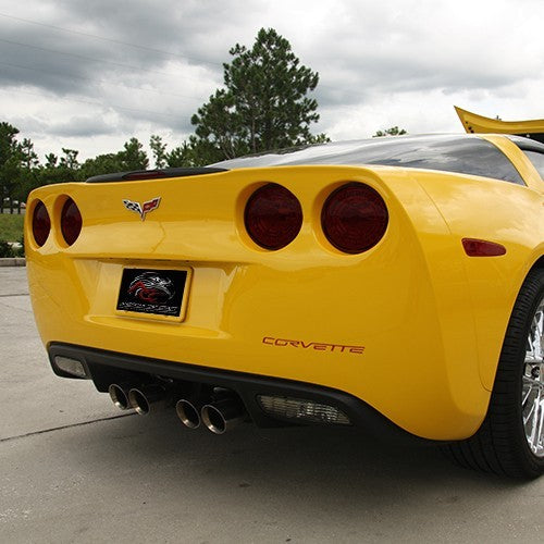 C6 Corvette Tail Light Covers | Vinyl Blackout Kit | 4 pc | 2005-2013 - [Corvette Store Online]