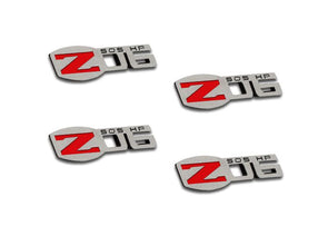 C6 Corvette Z06 505HP Badges 4Pc Polished | 2005-2013 - [Corvette Store Online]