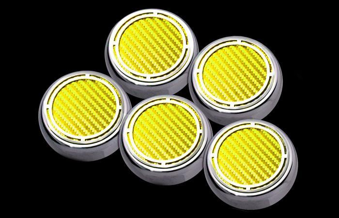 C5/C6 Corvette Engine Fluid Cap Cover 5Pc Slotted Set - [Corvette Store Online]