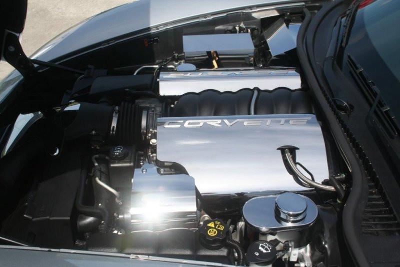 C6/GS - Corvette Fuel Rail Covers Polished with "CORVETTE" Script-2008-2013 - [Corvette Store Online]