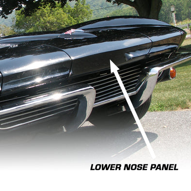 1963-1967 Corvette Nose Panel Front Lower (Press Molded)