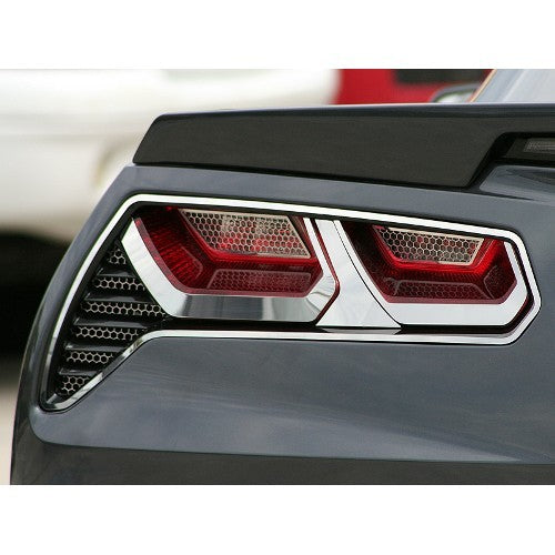 C7 Corvette Stingray | 8Pc Tail Light Trim Kit | Brushed or Polished - [Corvette Store Online]