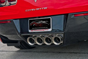 C7 Corvette Z06 / ZR1 / Grand Sport Perforated Exhaust Filler Panel NPP | Stainless Steel