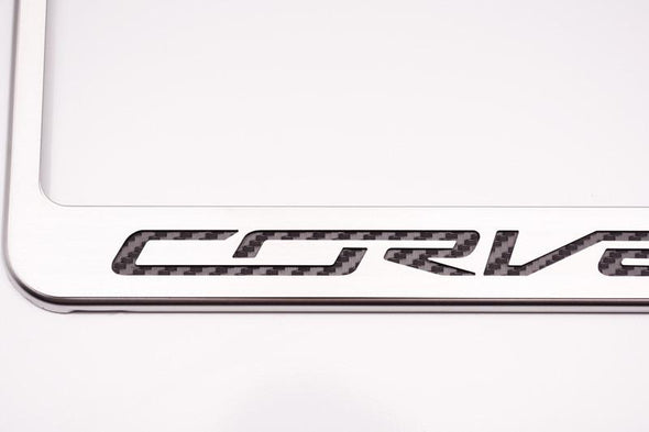 C7 Corvette License Plate Frame | "Corvette" Lettering