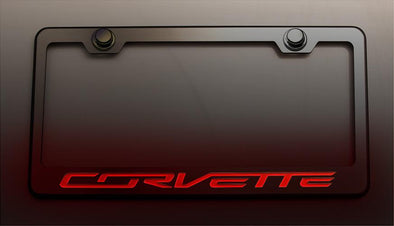 C7 Corvette Stingray | License Plate Frame | "Corvette" Lettering - [Corvette Store Online]