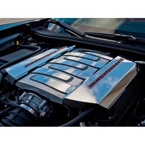 C7 Corvette Stingray | 2pc | Fuel Rail Covers | Factory Overlay - [Corvette Store Online]