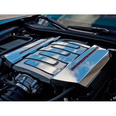 C7 Corvette Stingray | 2pc | Fuel Rail Covers | Factory Overlay - [Corvette Store Online]