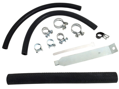 1961-1962 Corvette Expansion Tank Installation Kit - Hoses, Clamps, Mounting Strap