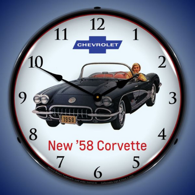 1958-c1-corvette-convertible-lighted-wall-clock