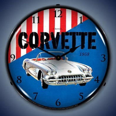1958-corvette-lighted-wall-clock