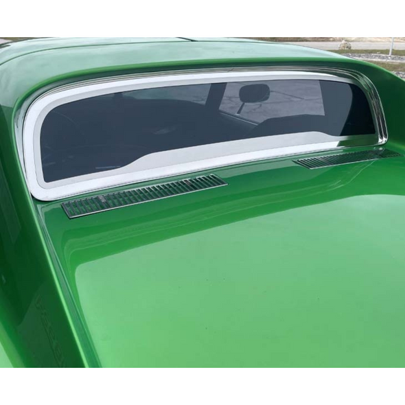 1968-1975 C3 Corvette Coupe Rear Window Frame - Polished Stainless Steel