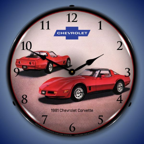 1981-c3-corvette-lighted-wall-clock