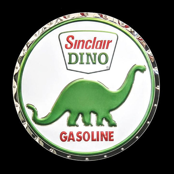 sinclair-dino-metal-sign