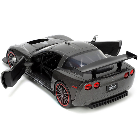 2005-c6-corvette-c6-r-corvette-racing-dark-gray-metallic-1-24-diecast-model-car