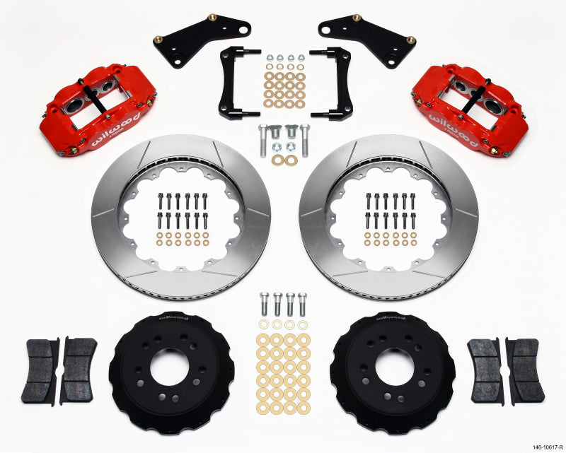 Forged-Narrow-SuperLite-Big-Brake-Kit---Frt---Red---14-inch---Slotted-200575-Corvette-Store-Online
