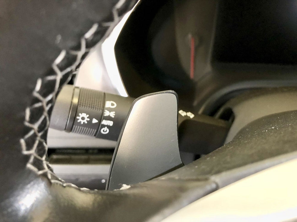 Paddle-Shifter-Vinyl-Overlay-Decals---Matte-Dark-Gray-200729-Corvette-Store-Online