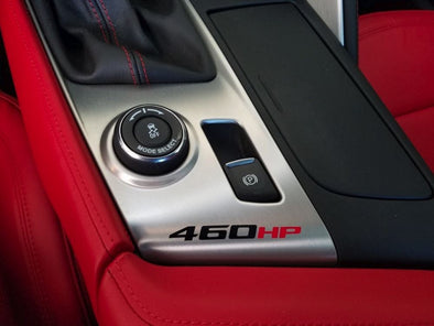 Center-Console-455-Horsepower-Decal---Gloss-Silver-Numbers/Gloss-Red-HP-200749-Corvette-Store-Online