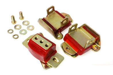 Energy-Suspension-Zinc-Plated-Early-Engine-Mount-Complete-Set---Red-200793-Corvette-Store-Online