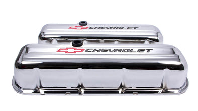 Big-Block-Chrome-Valve-Cover---Tall---Chevrolet-&-Bowtie-Inlaid-200830-Corvette-Store-Online