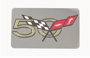 50th-Anniversary-Exhaust-Enhancer-Plate-W/Exhaust-Polish-200961-Corvette-Store-Online