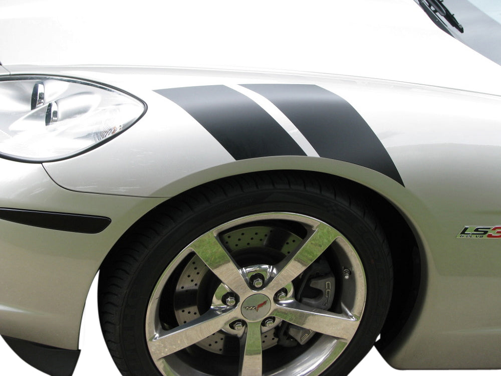 Grand-Sport-Style-Fender-Accent-Stripes---Matte-Black---LH-&-RH-200996-Corvette-Store-Online