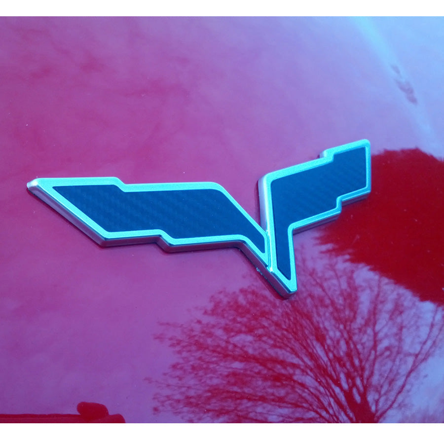 Front/Rear-Emblem-Flag-Blackout-Set---Gloss-Metallic-Pearl-Black-201043-Corvette-Store-Online