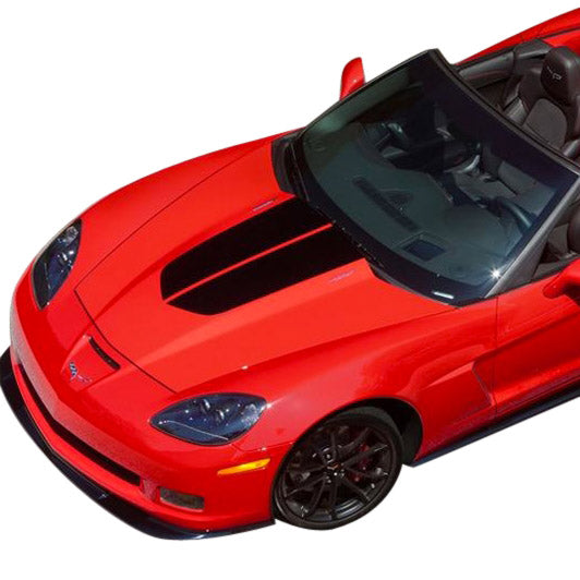 60th-427-Split-Stripe-Design-Hood-Decal---Gloss-Silver-201051-Corvette-Store-Online