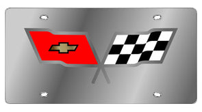 Stainless-License-Plate-Cover---Flags-201321-Corvette-Store-Online