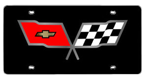 Carbon-Stainless-License-Plate-Cover---Flags-201322-Corvette-Store-Online