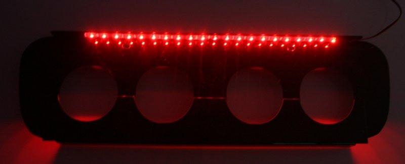 C7 Corvette Stingray Illuminated Black Powder Coated Exhaust Filler Panel