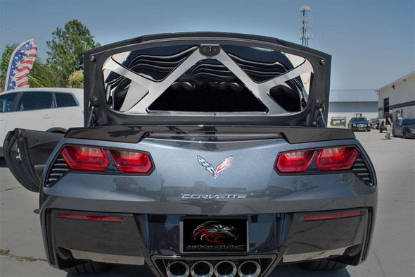 2014-2019 C7 Corvette Convertible Trunk Lid Trim Kit - Stainless Steel