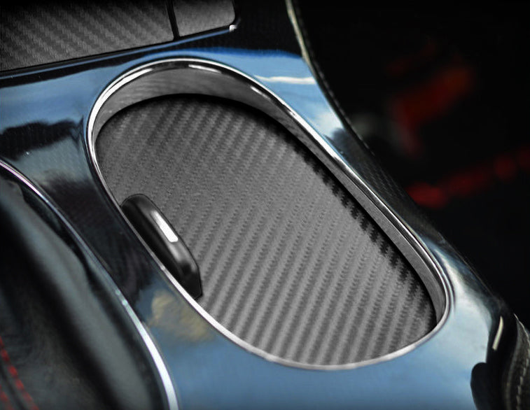 Drink-Holder-Door-Cover-Overlay-Decal---Matte-Black-201652-Corvette-Store-Online