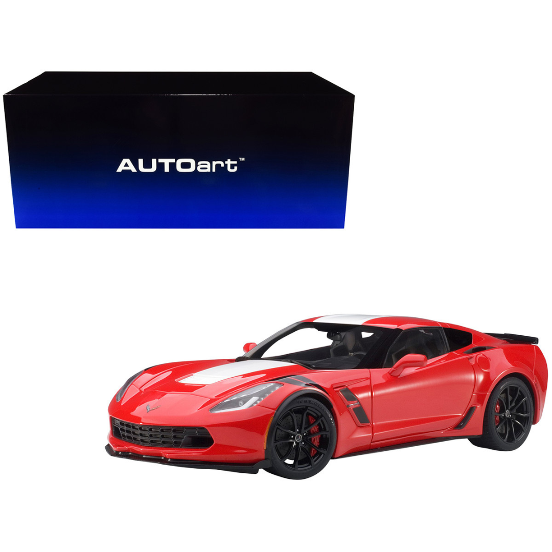 No94 ミニカー1/18 Chevrolet Corvette Sport Exoto 1/18 Scale - Chevrolet Corvette Grand Sport - #67 White