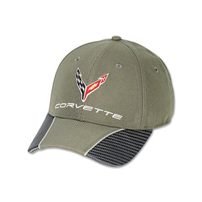 C8 Corvette Carbon Fiber Contrast Hat / Cap
