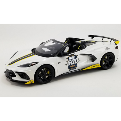 2021 Corvette Stingray Convertible Indianapolis 500 Pace Car 1/18 Resin Model Car