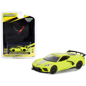 2022 C8 Corvette C8.R Stingray Accelerate Yellow "2022 IMSA GTLM Championship Edition" 1/64 Diecast Model Car