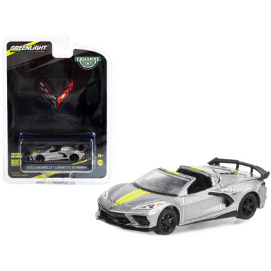 2022 C8 Corvette C8.R Stingray Hypersonic Gray "2022 IMSA GTLM Championship Edition" 1/64 Diecast Model Car