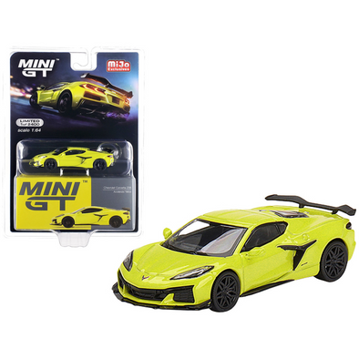 2023 C8 Corvette Z06 Accelerate Yellow Limited Edition 1/64 Diecast Model Car