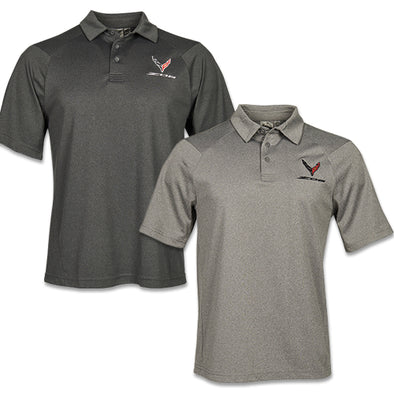 Men's C8 Corvette Z06 Heathered Polo