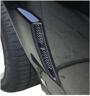 Rear-Fender-Brake-Duct-Screens---All-Exc-ZR1---Stainless-Steel-W/Black-Finish-202479-Corvette-Store-Online