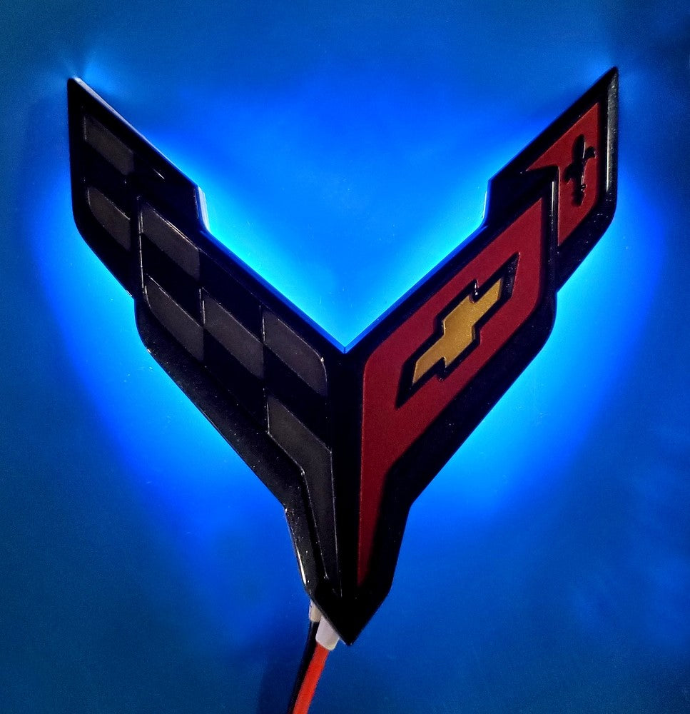 LED-Front-Stock-Emblem-Lighting-Effects-Chrome-Blue-202564-Corvette-Store-Online