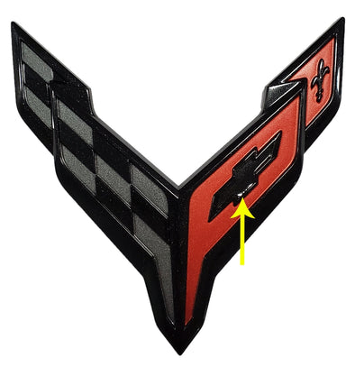 Front-Emblem-Bowtie-Blackout-Overlay---Gloss-Deep-Blue-Metal-202632-Corvette-Store-Online