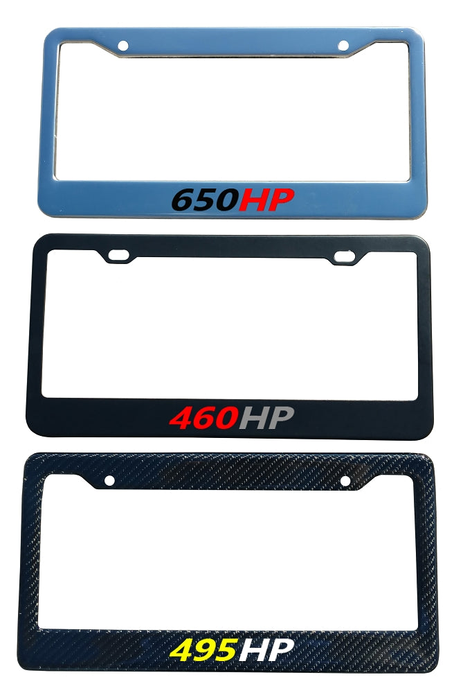 Black-Custom-HP-Plate-Frame---#-Gloss-Red-HP-Gloss-White-202829-Corvette-Store-Online
