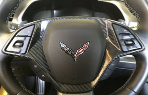 Carbon-Fiber-Look-Steering-Wheel-Trim-Cover---Black-203849-Corvette-Store-Online